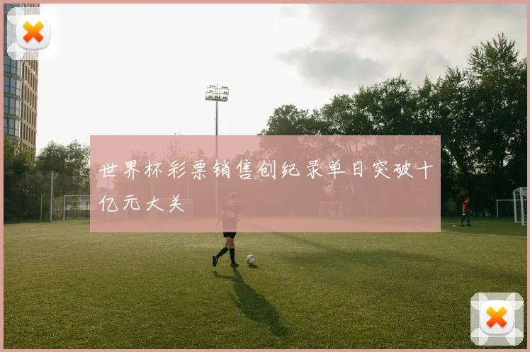 世界杯彩票销售创纪录单日突破十亿元大关